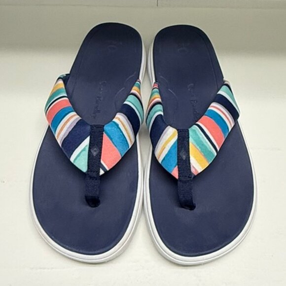 VERA BRADLEY Striped Cloud Sandals Size 10 - Picture 2 of 8